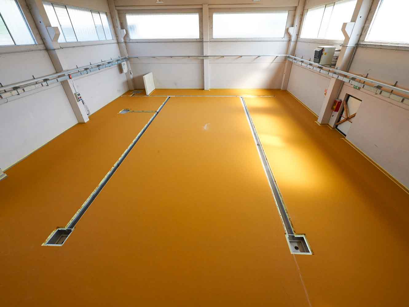 Pavimento in resina poliuretano per industria